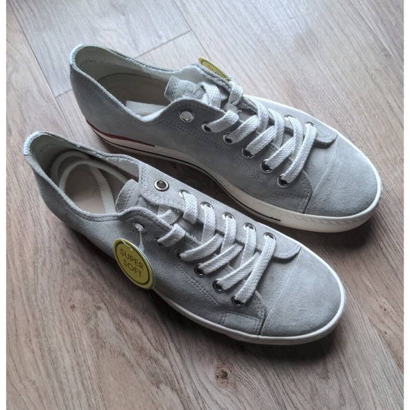 Paul Green Shoes - Paul Green Madiline Gray Suede Fashion Sneakers Womens 9.5 UK 7